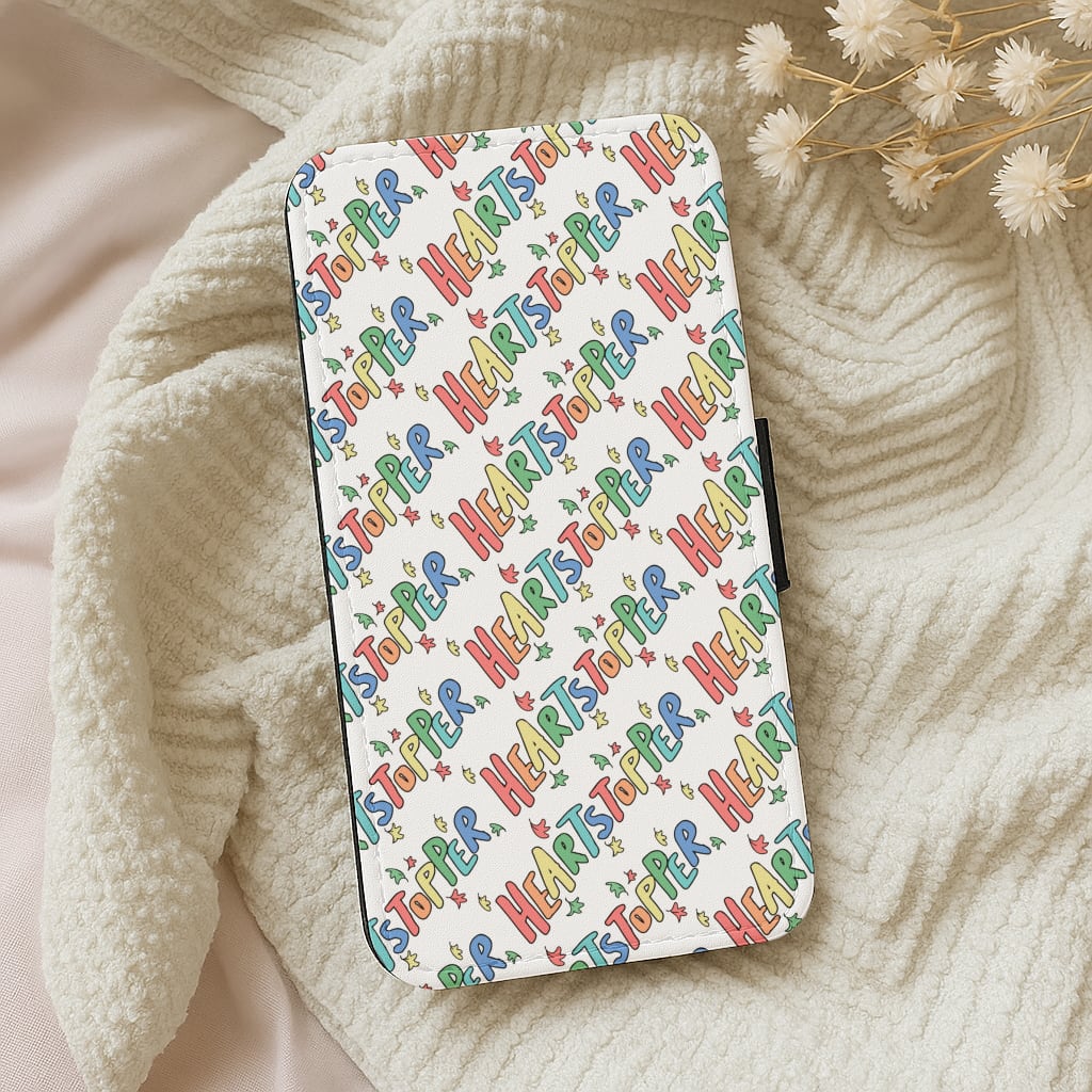 Heart Pattern Wallet Phone Case