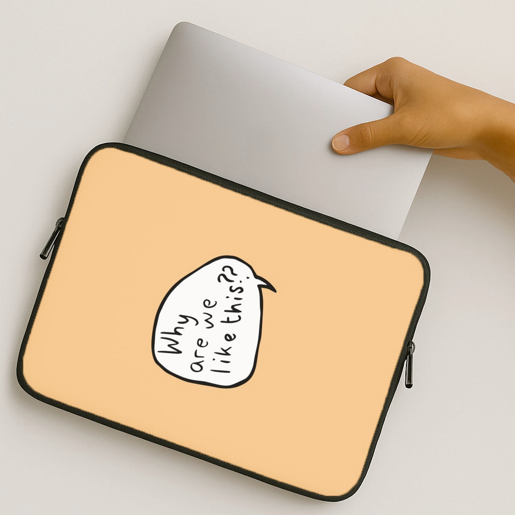 Why Are We Like This - Heart TV MacBook Case