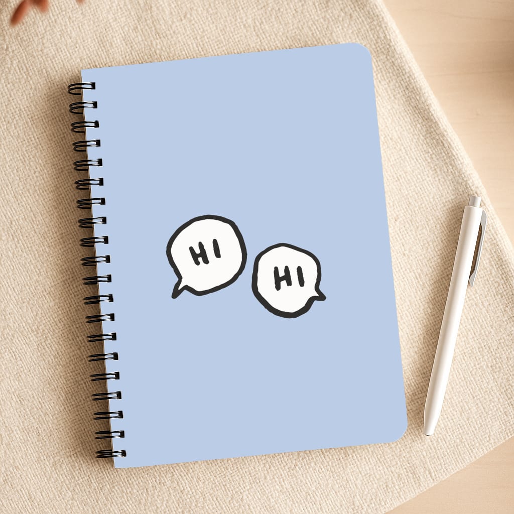 Hi Hi - Heart TV Notepad
