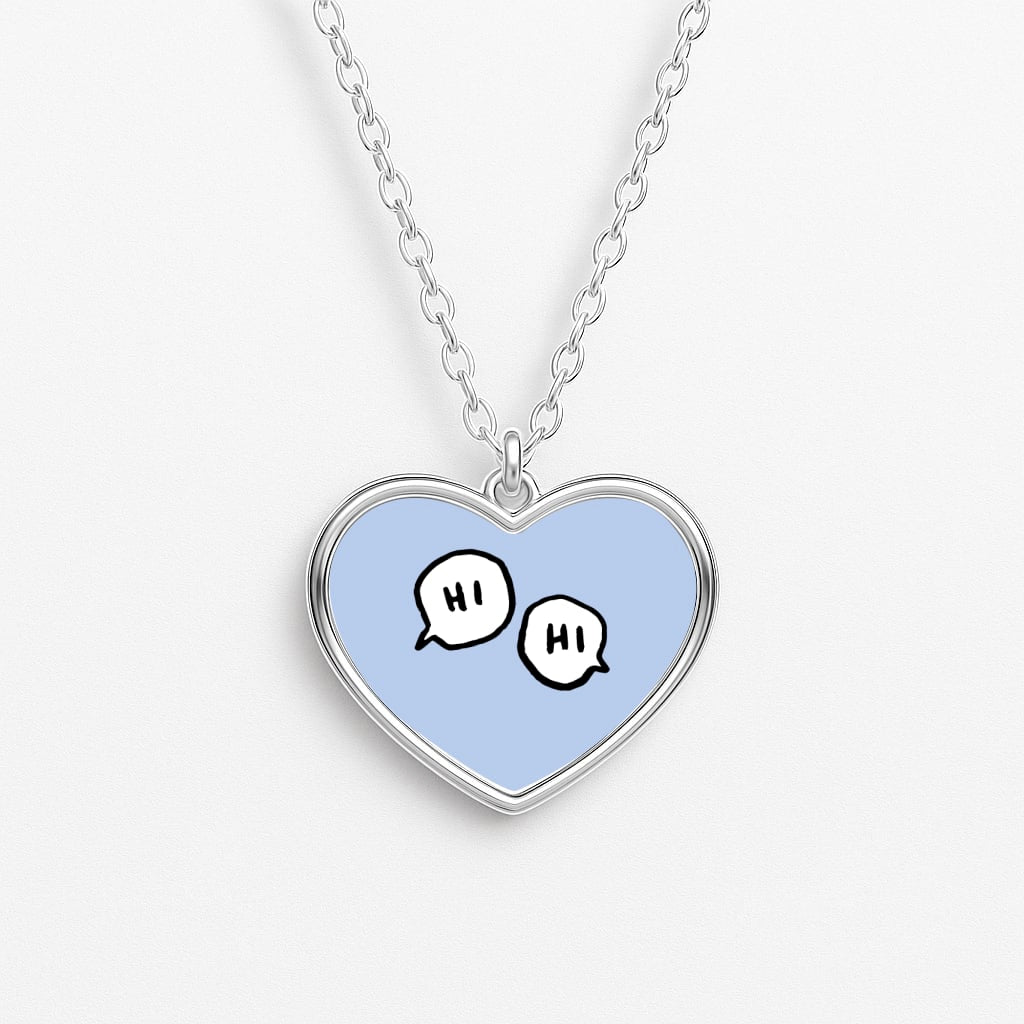 Hi Hi - Heart TV Heart Necklace