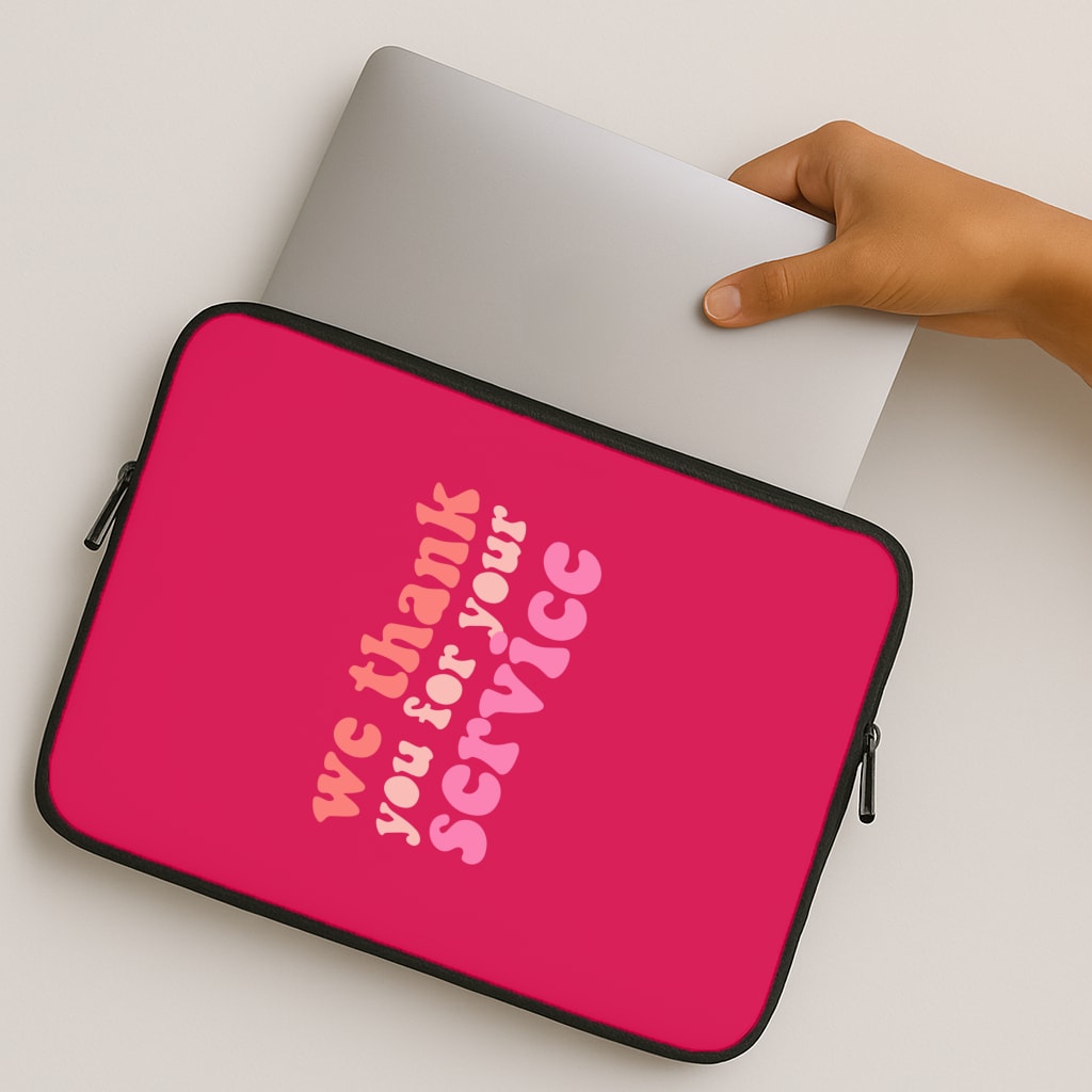 We Thank You For Your Service - Heart TV MacBook Case