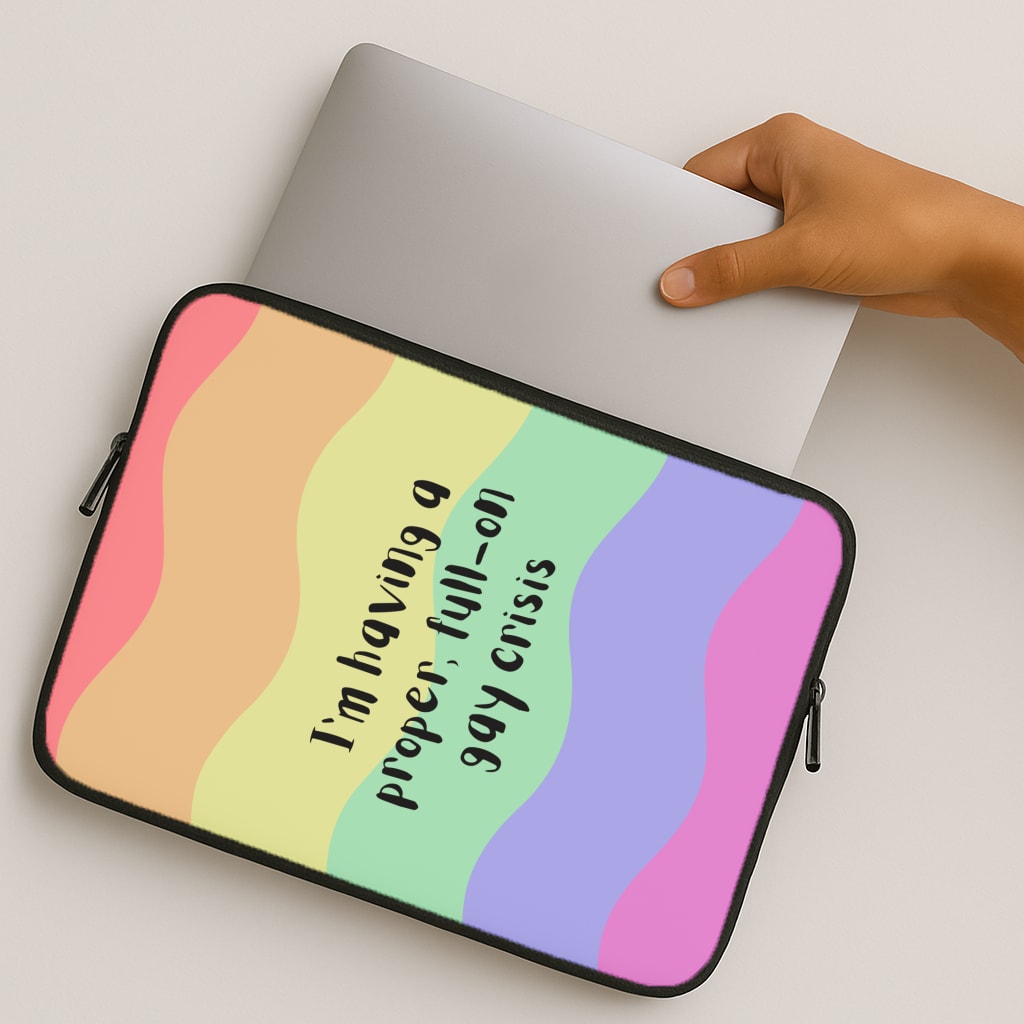 Gay Crisis - Heart TV MacBook Case