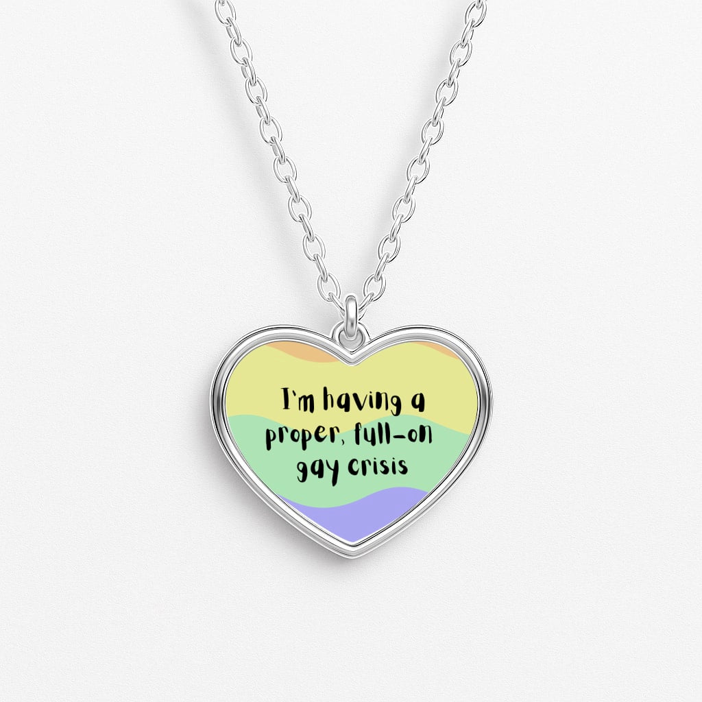 Gay Crisis - Heart TV Heart Necklace