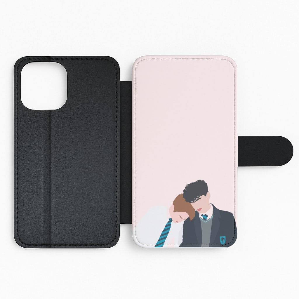 Nick And Charlie School Clothes - Heart TV Flip Phone Case