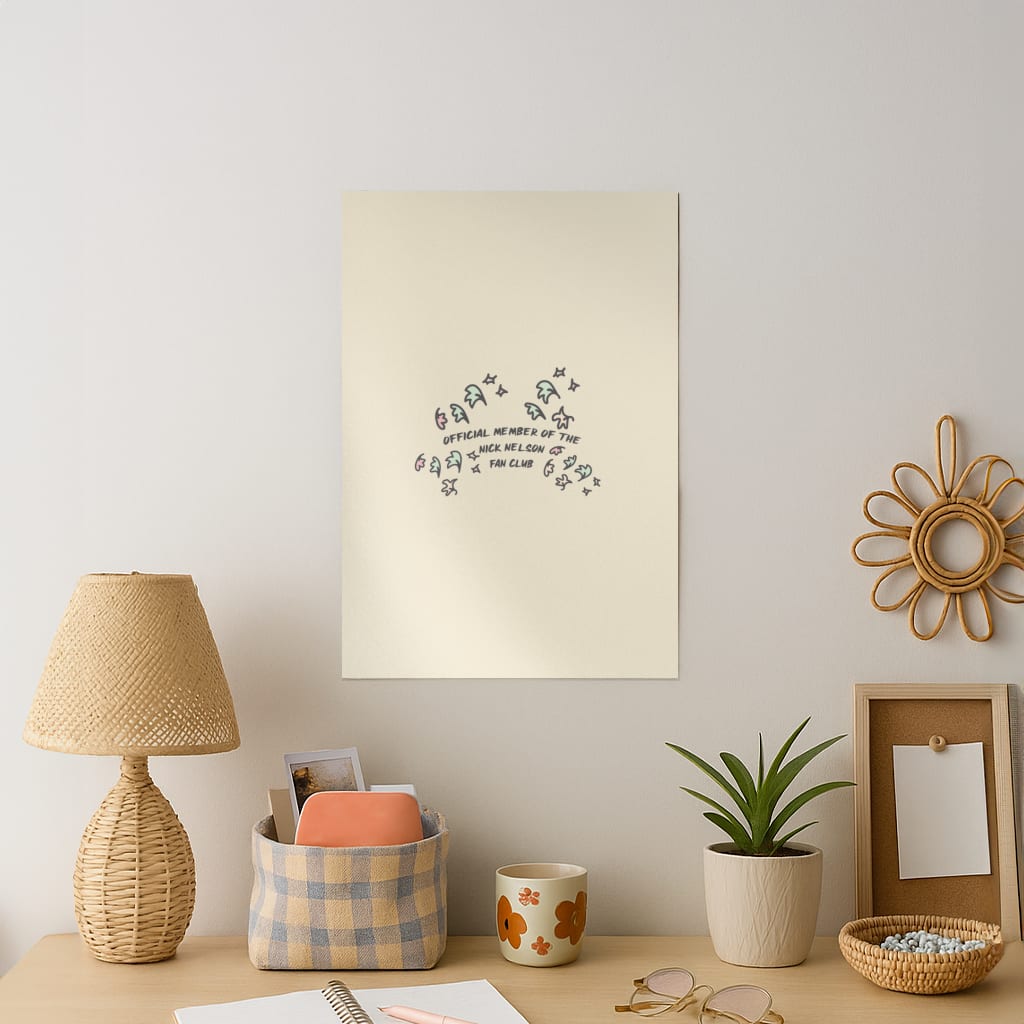 Official Member Of The Nick Nelson Fan Club - Heart TV Art Print