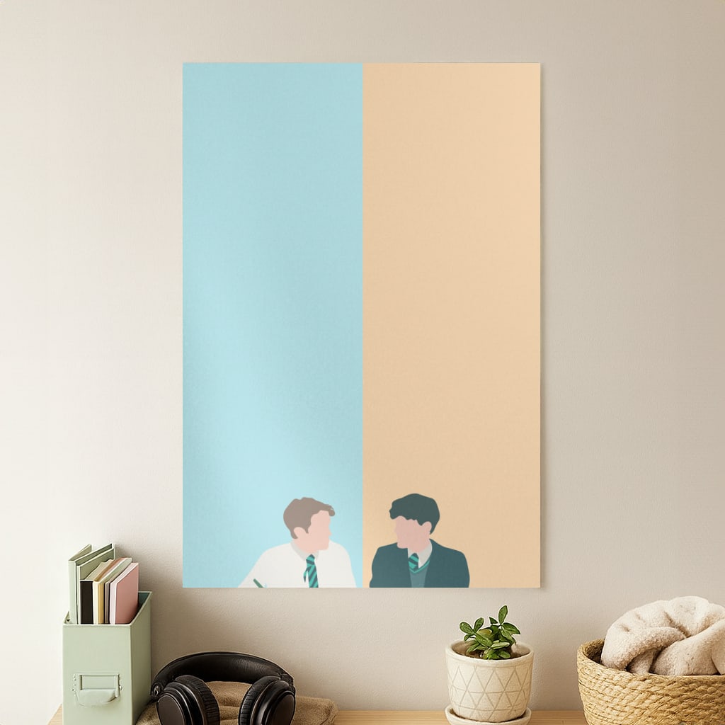 Blue And Yellow - Heart TV Poster