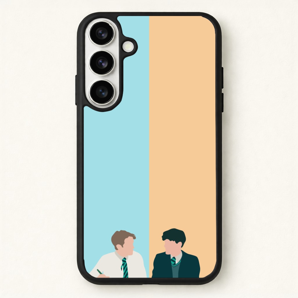 Blue And Yellow - Heart TV Phone Case for Galaxy S26