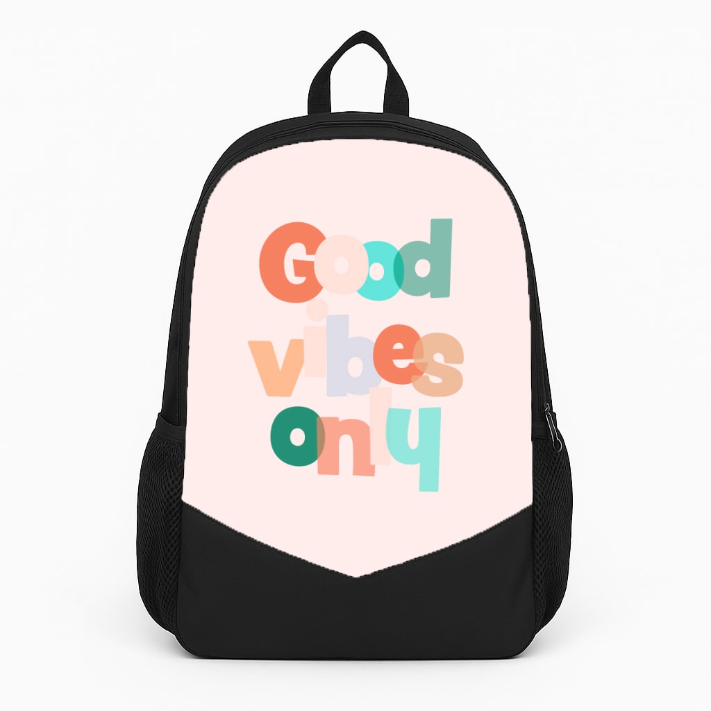 Colourful Good Vibes Only Backpack