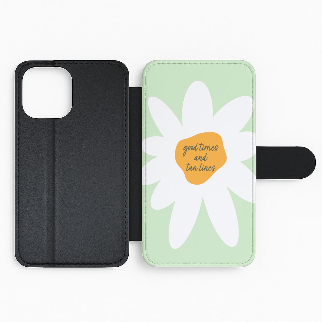 Good Times and Tan Lines Flip Phone Case