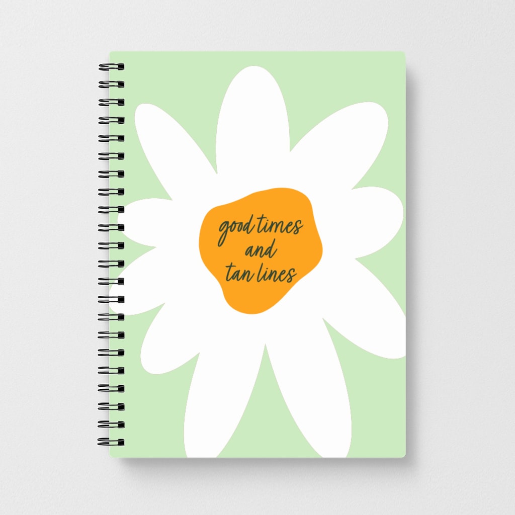 Good Times and Tan Lines Notebook