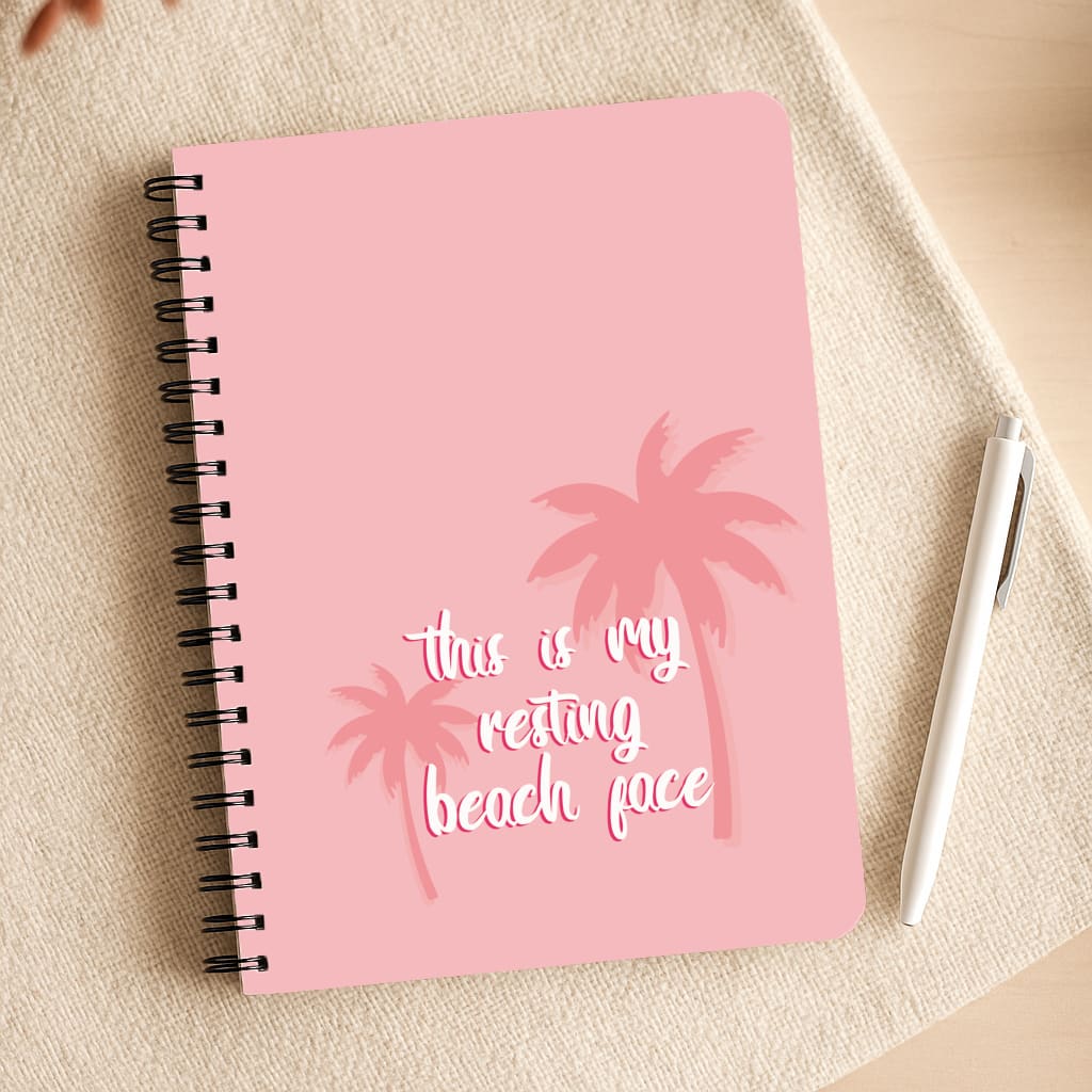 This Is My Resting Beach Face - Summer Quotes Notepad