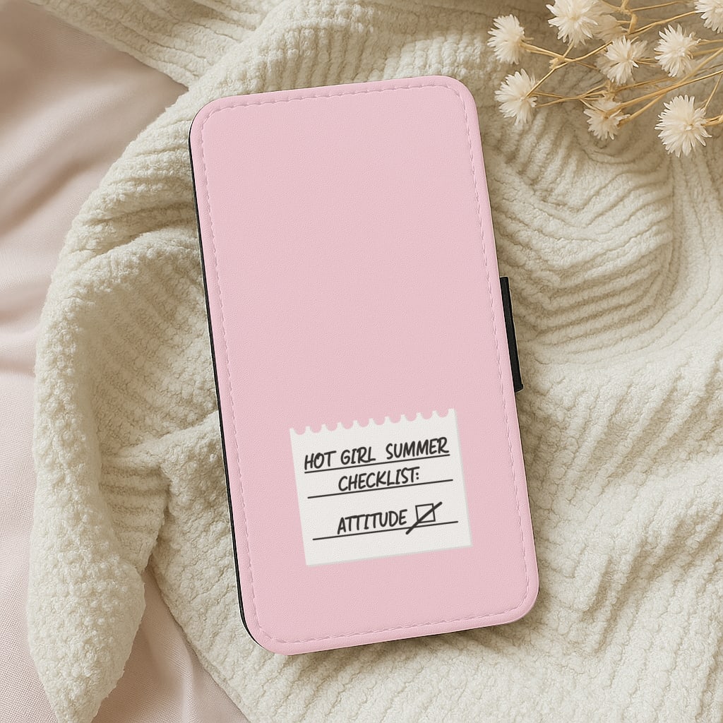 Hot Girl Summer Checklist - Summer Wallet Phone Case