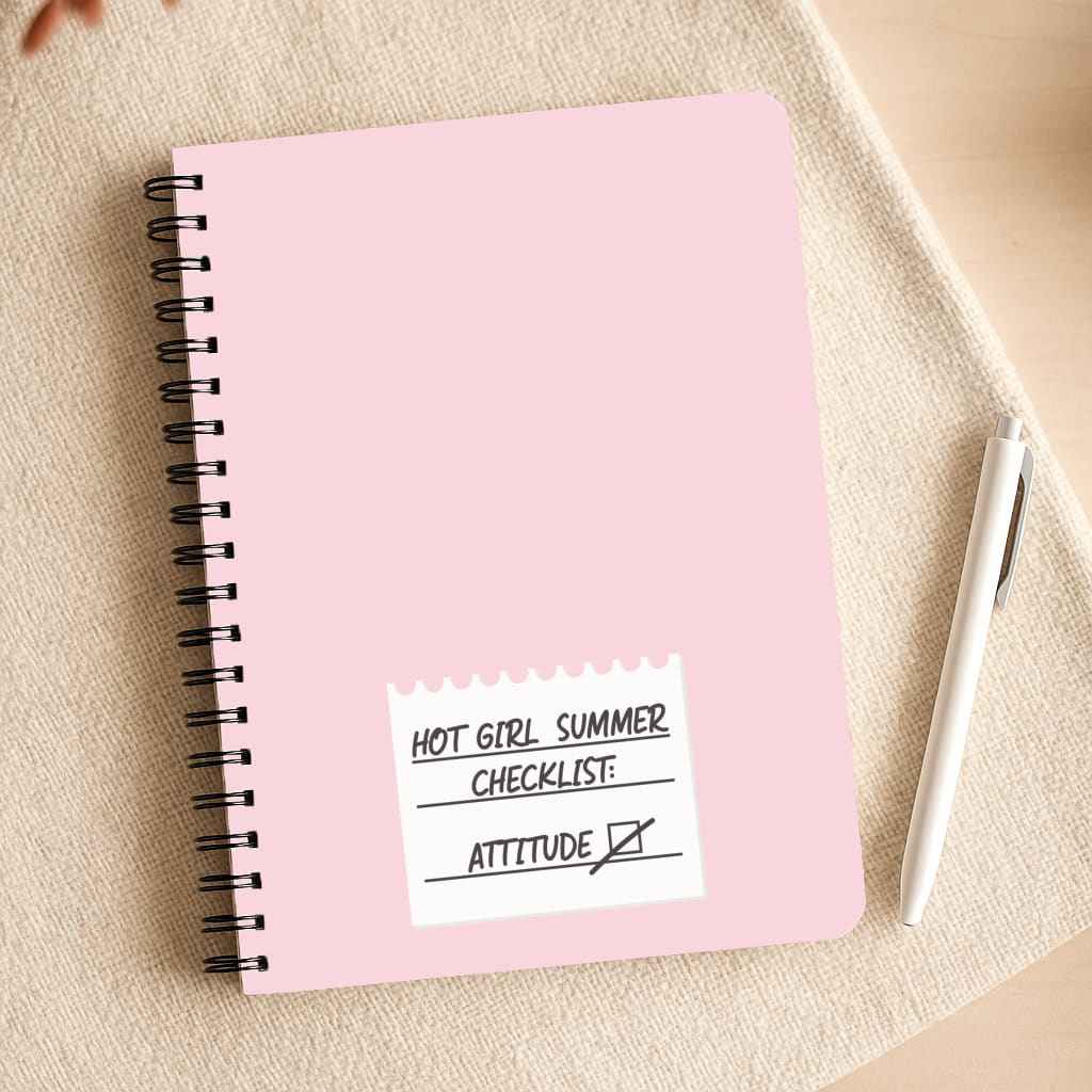 Hot Girl Summer Checklist - Summer Notepad