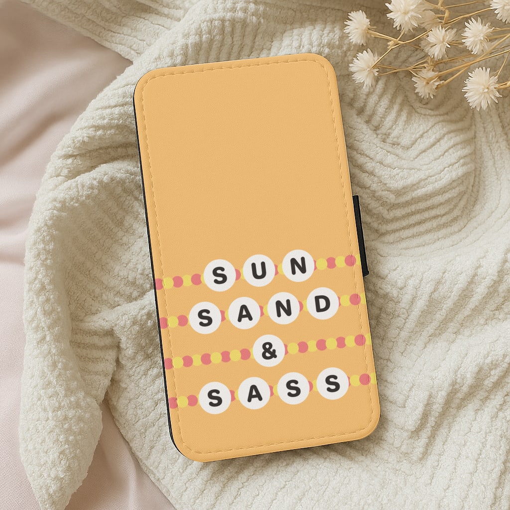 Sun, Sand And Sass Wallet Phone Case