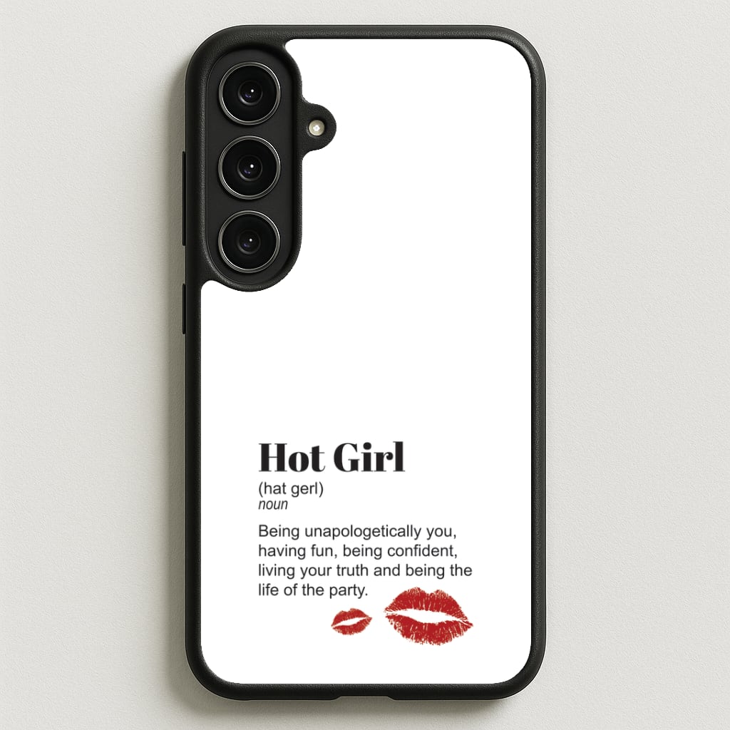 Hot Girl Dictionary Definition Phone Case for Galaxy S25FE