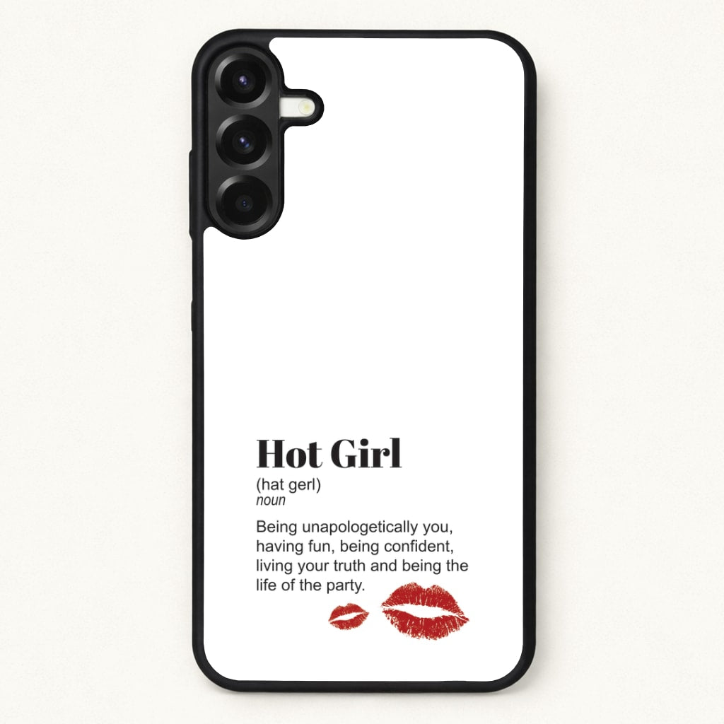 Hot Girl Dictionary Definition Phone Case for Galaxy A17