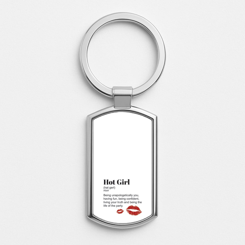 Hot Girl Dictionary Definition Luxury Keyring