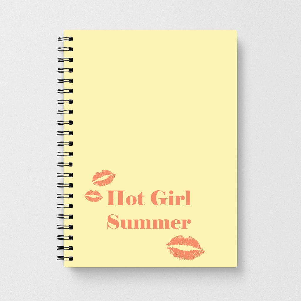 Hot Girl Summer Kisses Notebook