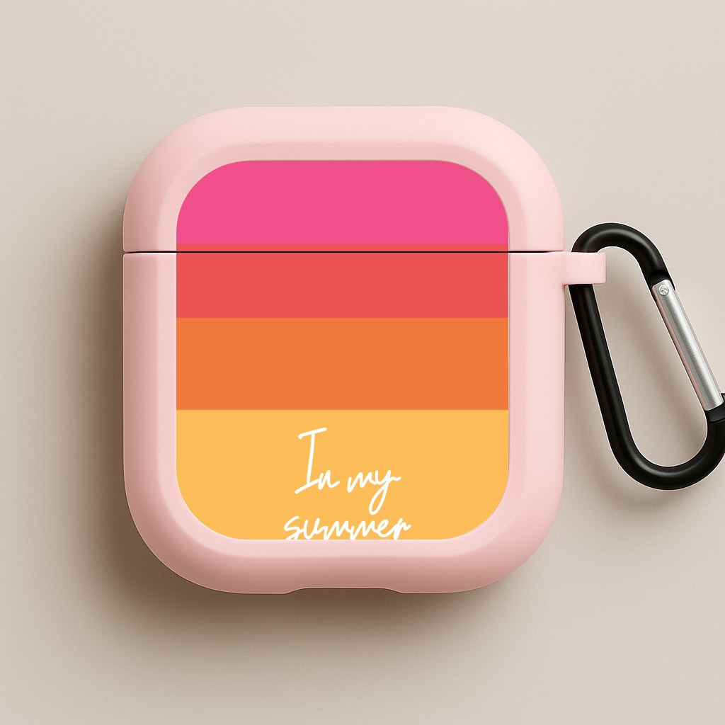 In My Summer Era Ombre Pink AirPods Case