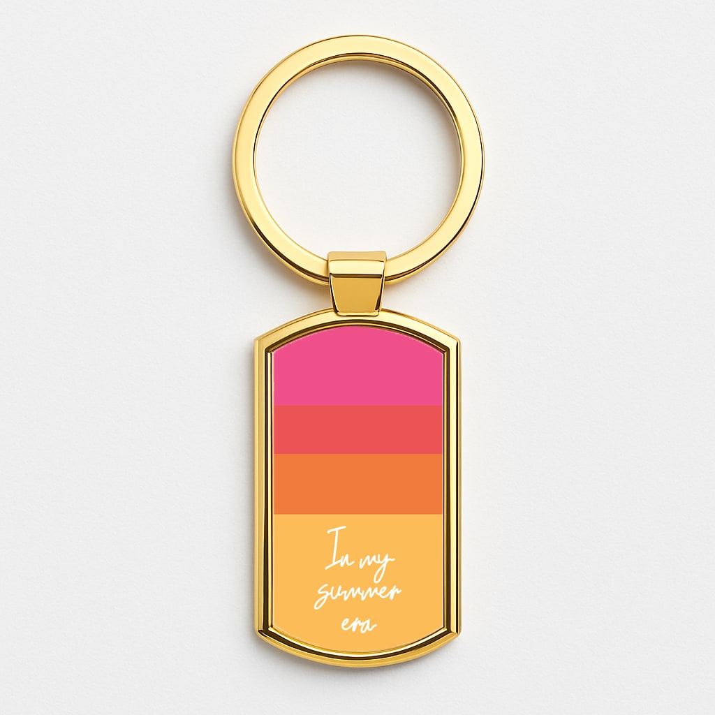 In My Summer Era Ombre Gold Keyring