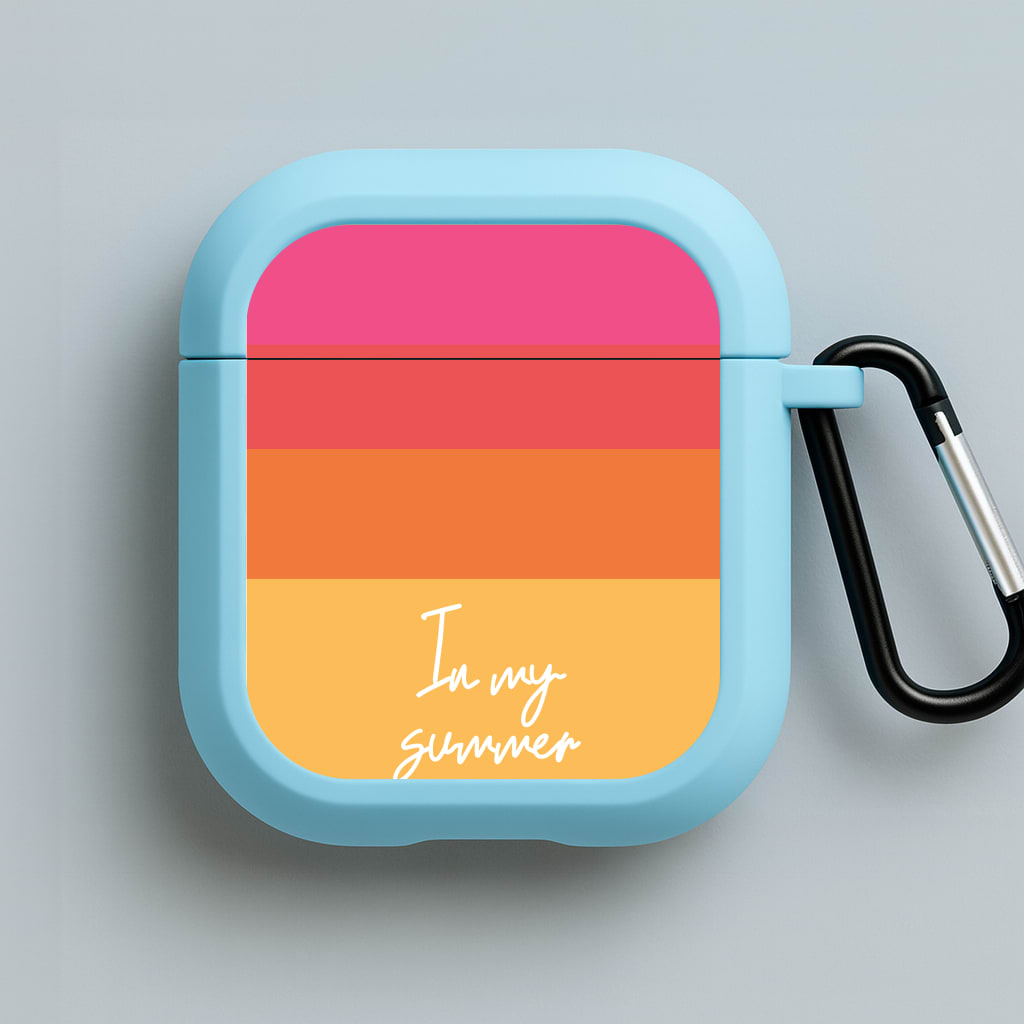 In My Summer Era Ombre Blue AirPods Case