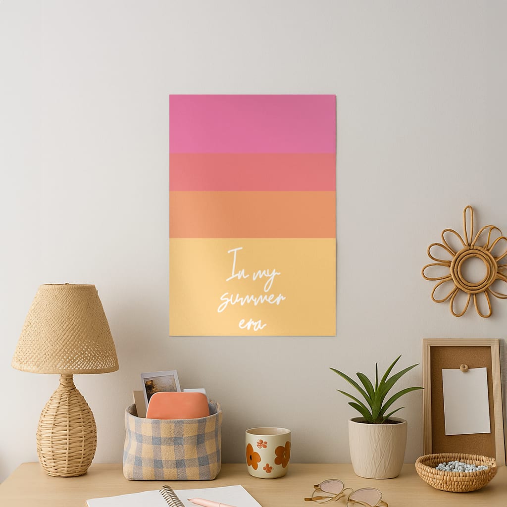 In My Summer Era Ombre Art Print