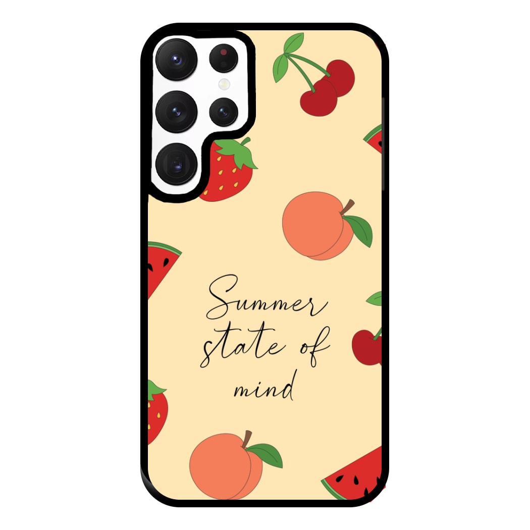 Summer State Of Mind Fruits Pattern Phone Case for Galaxy S22 Ultra
