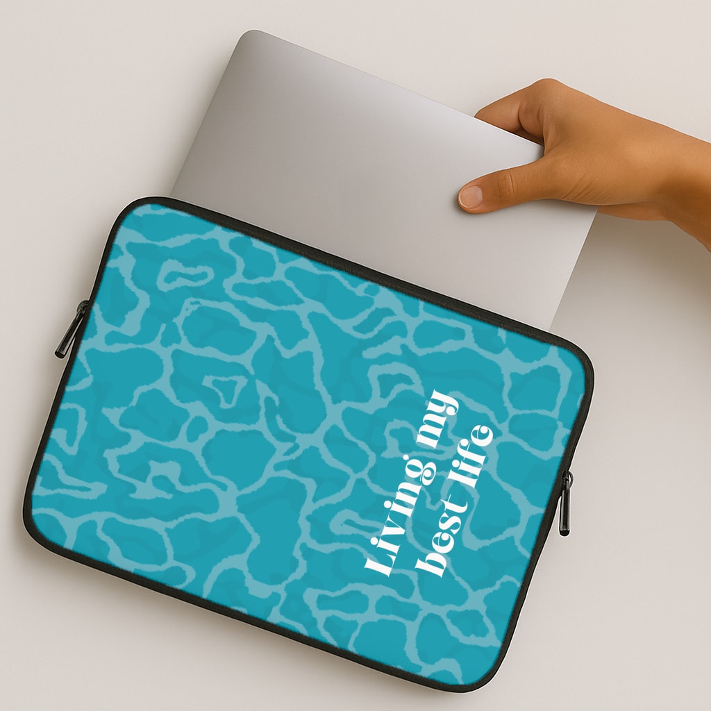 Living My Best Life Water Pattern MacBook Case