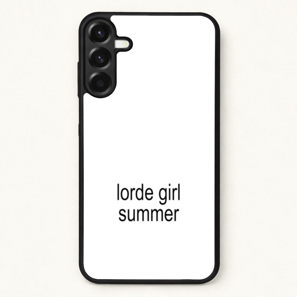 Lorde Girl Summer Phone Case for Galaxy A37