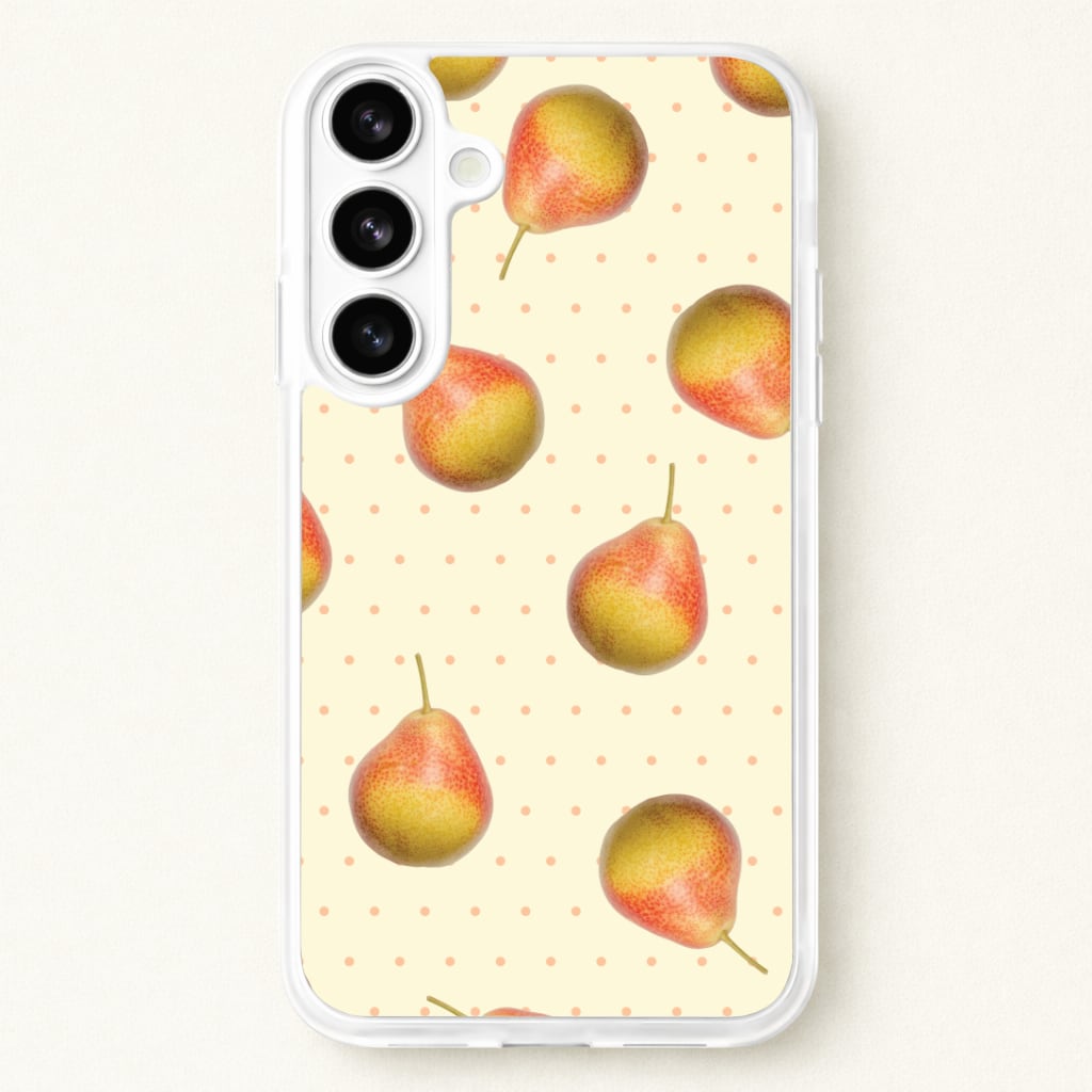 Pears And Polka Dots Pattern Phone Case for Galaxy S26