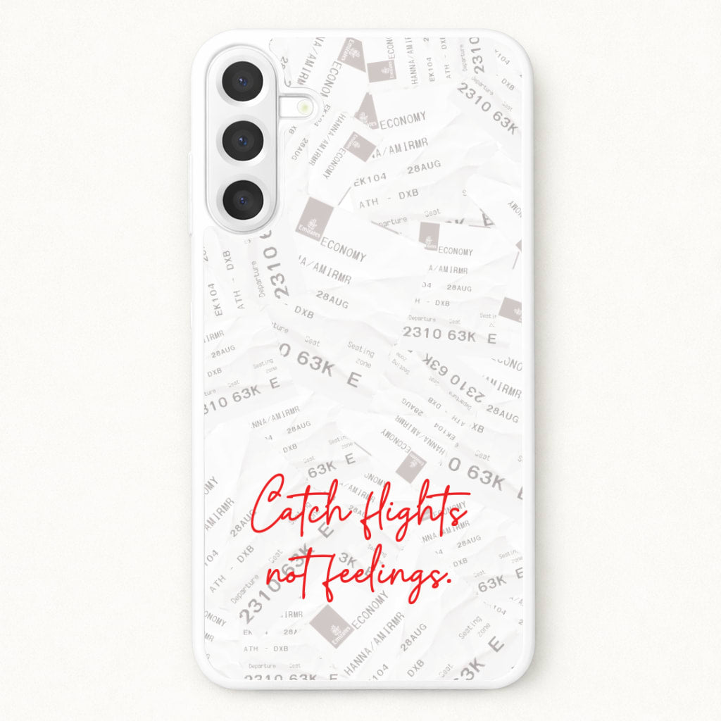 Catch Flights Not Feelings Collage Phone Case for Galaxy A17