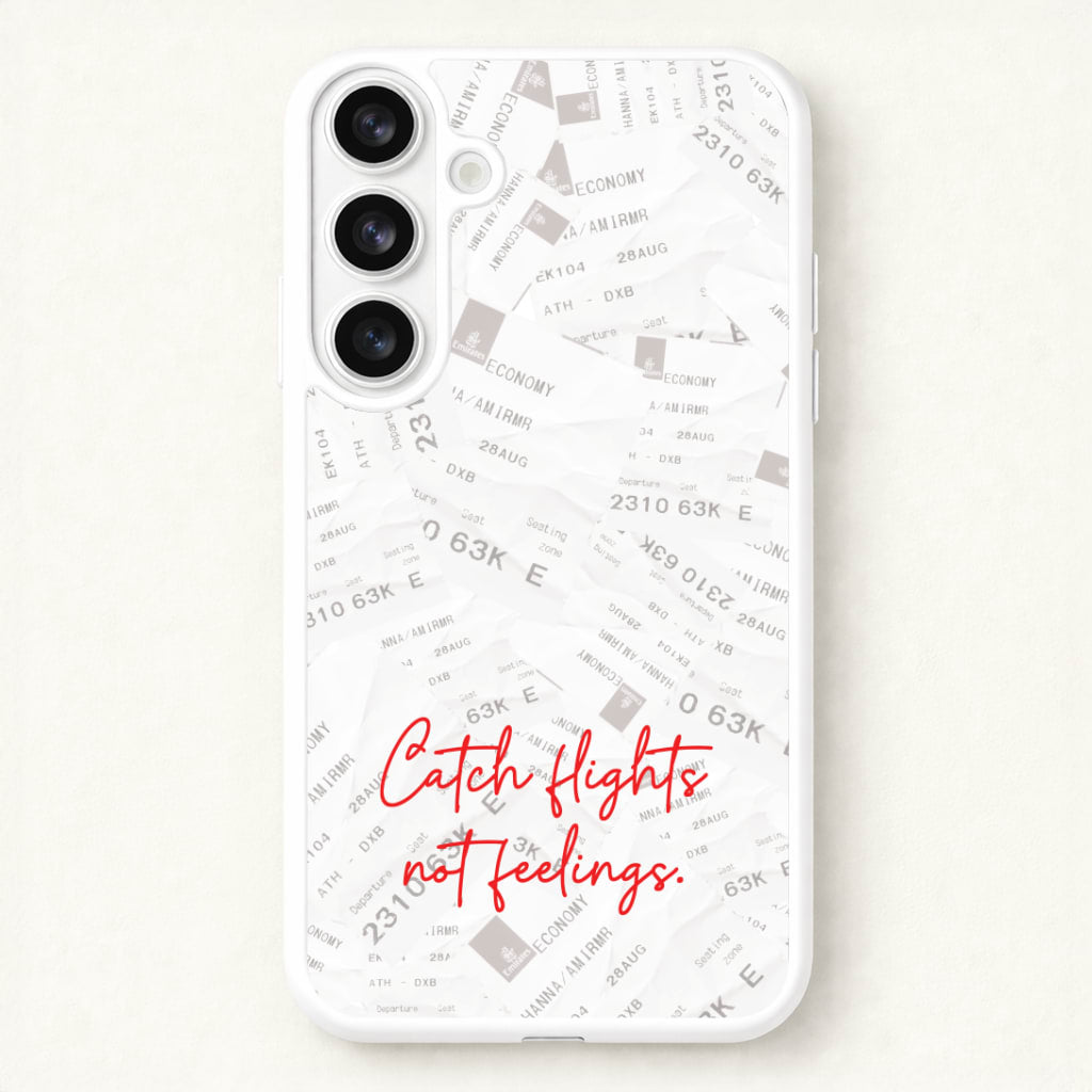 Catch Flights Not Feelings Collage Phone Case for Galaxy S26 Plus