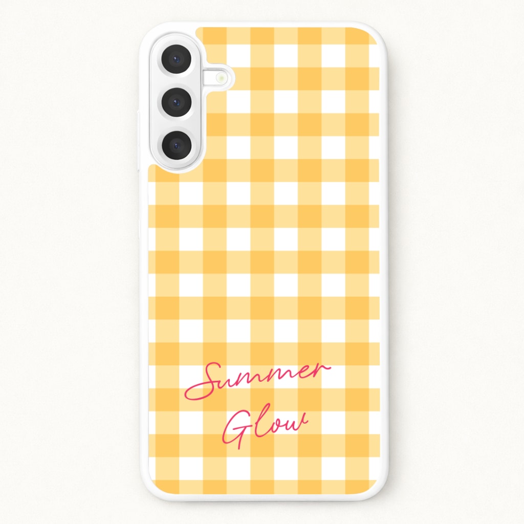 Tartan Summer Glow Phone Case for Galaxy A57