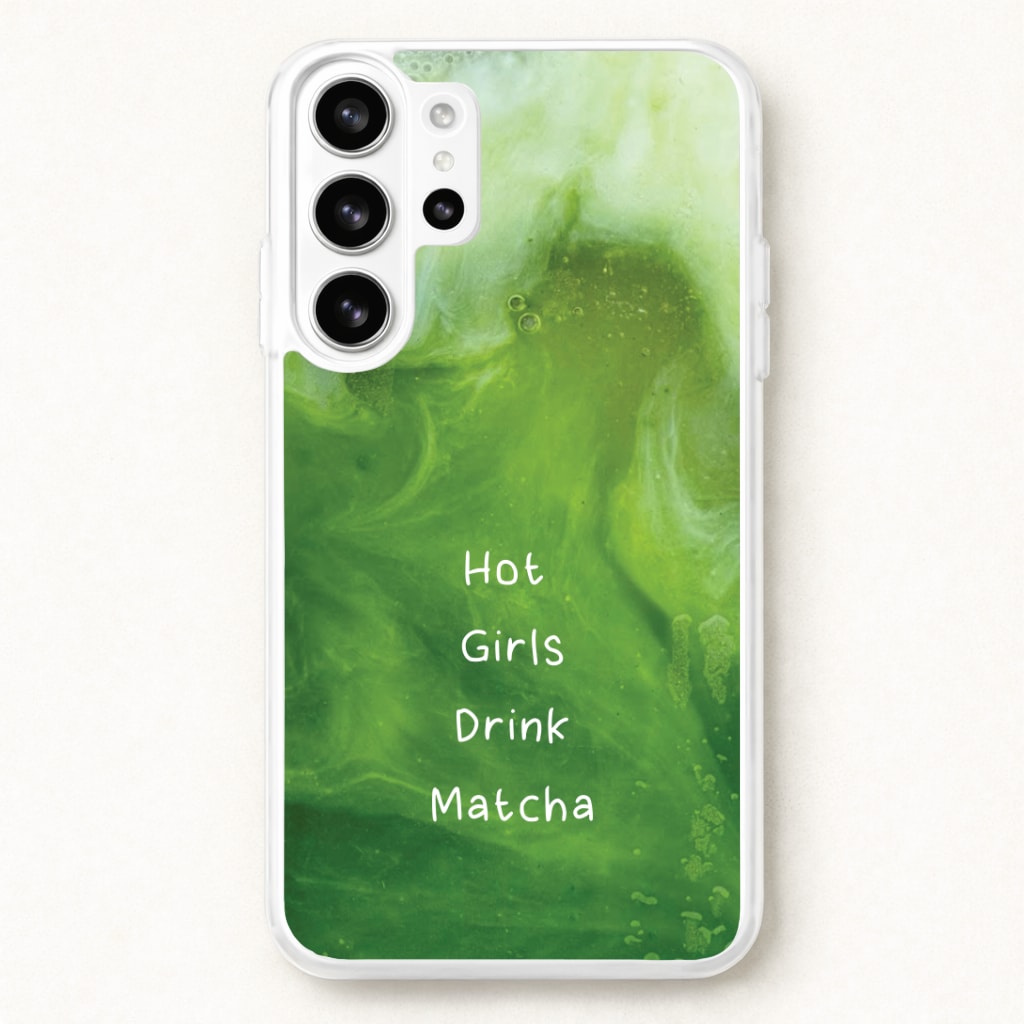 Hot Girls Drink Matcha Phone Case for Galaxy S26 Ultra