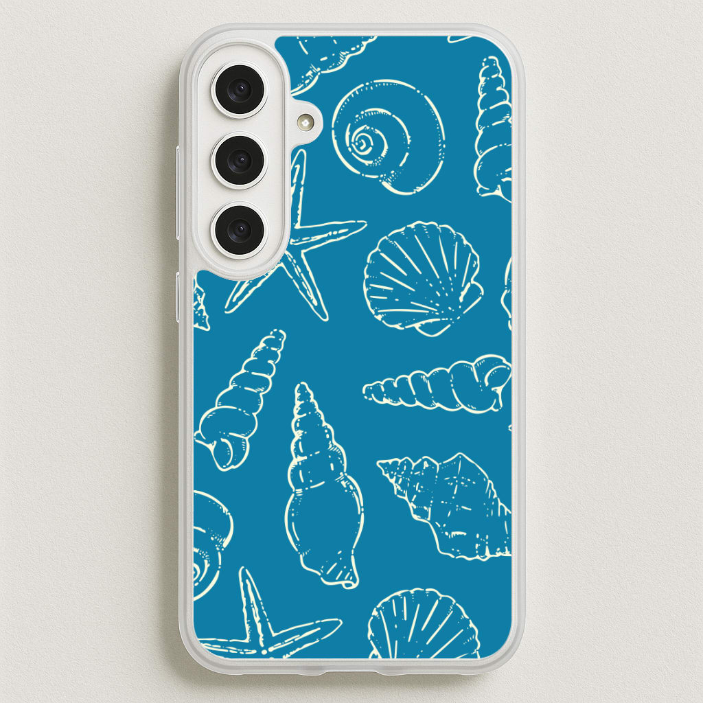 Sketched Shells Pattern Phone Case for Galaxy S25FE