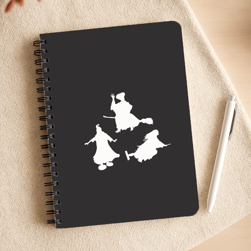 Witches Outline - Hocus Halloween Notepad