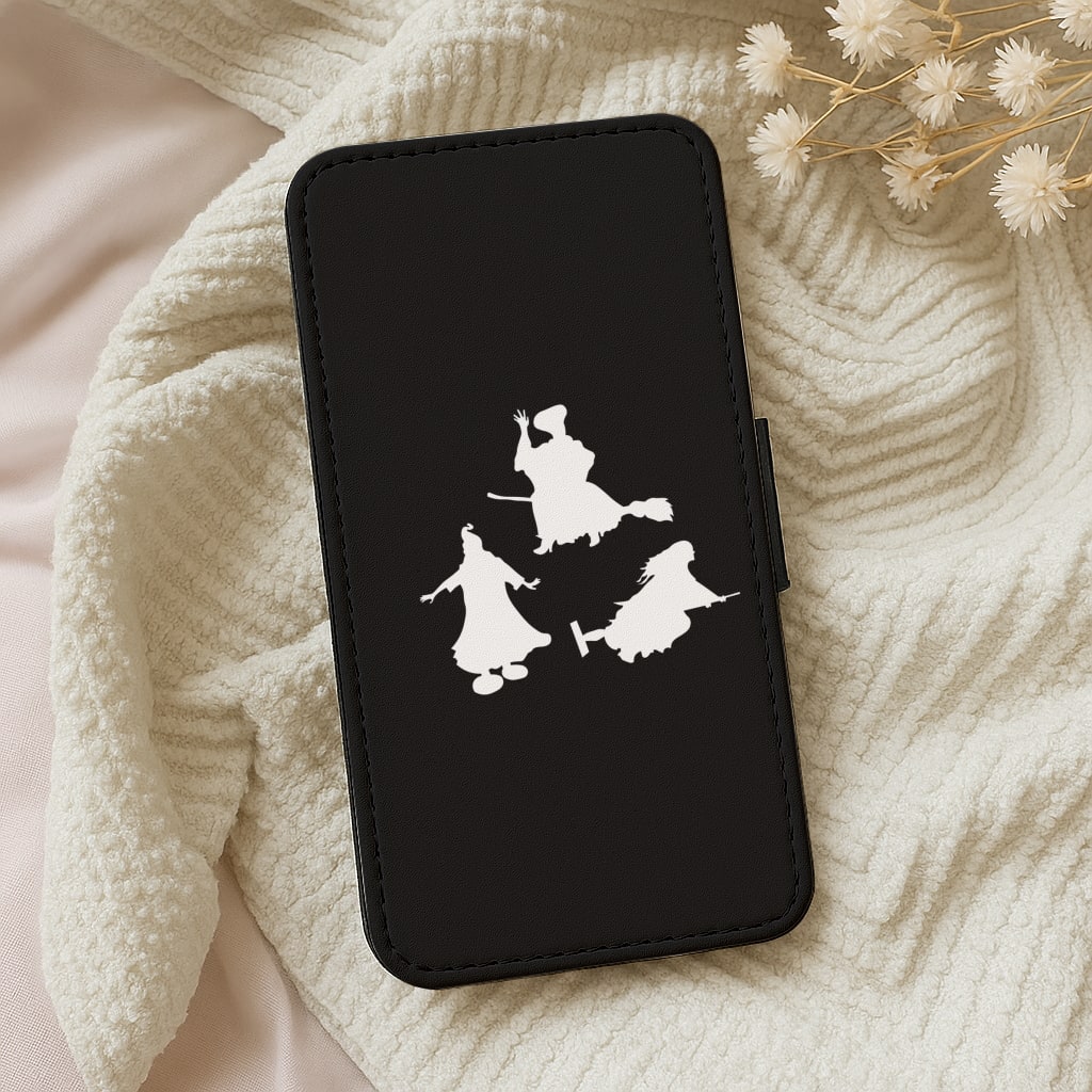 Witches Outline - Hocus Halloween Wallet Phone Case