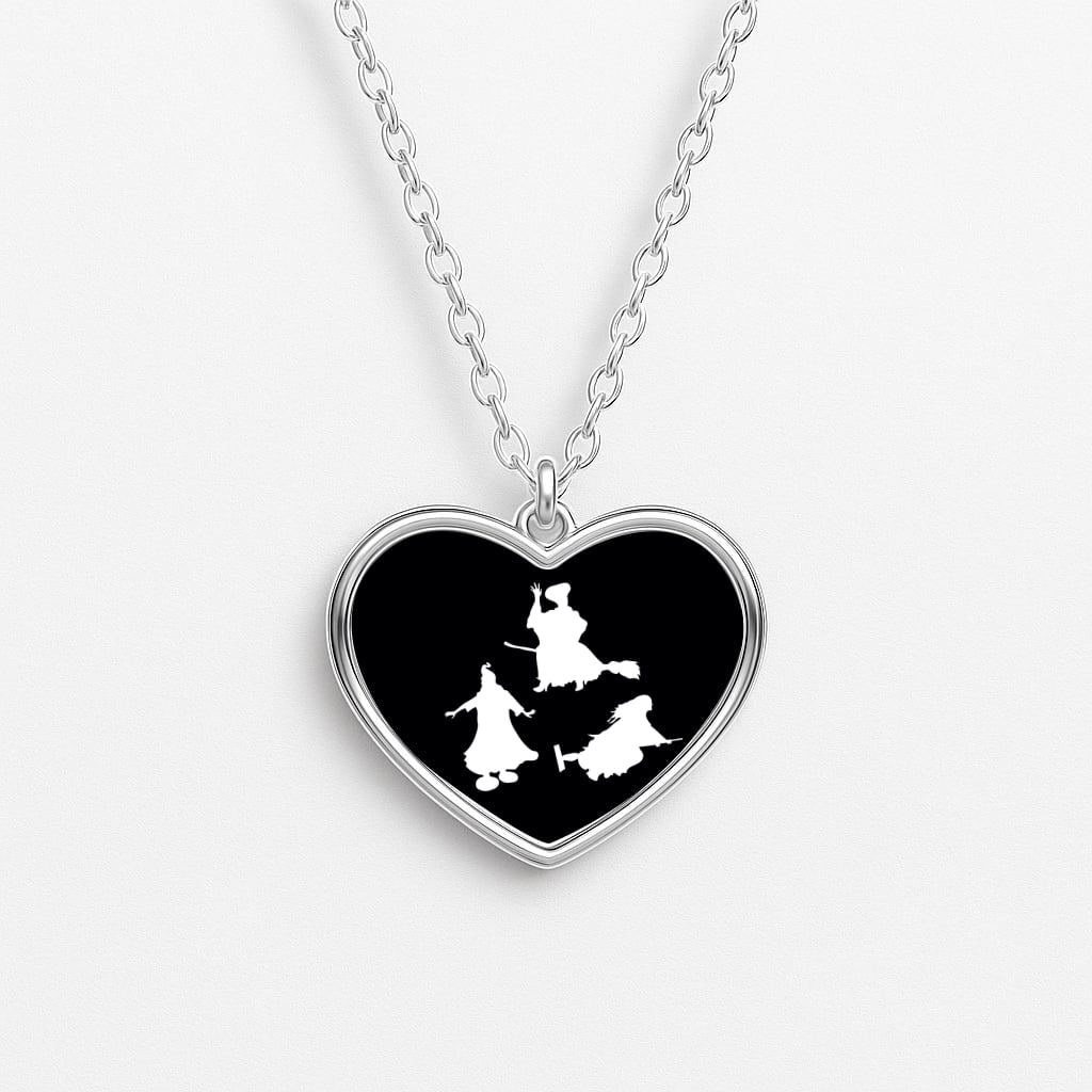 Witches Outline - Hocus Halloween Necklace