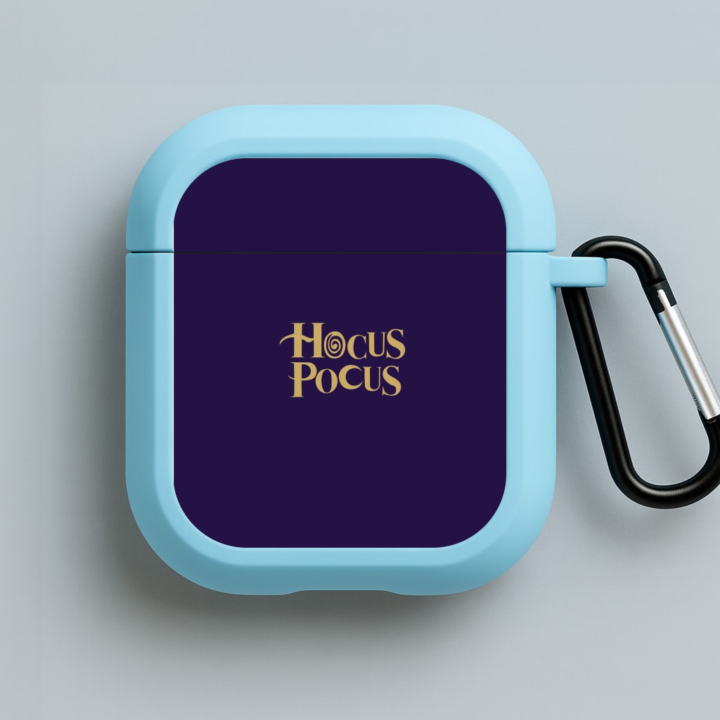 Text - Hocus Halloween Blue AirPods Case
