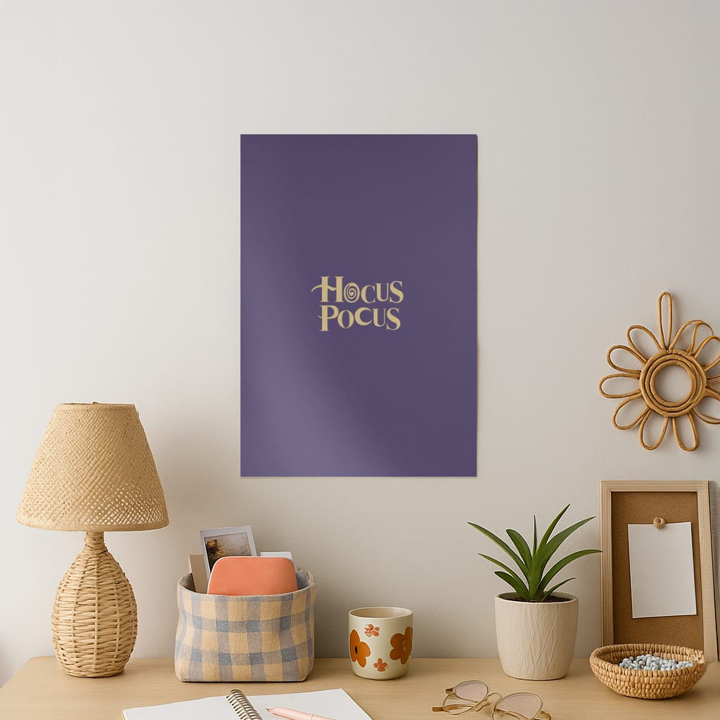 Text - Hocus Halloween Art Print