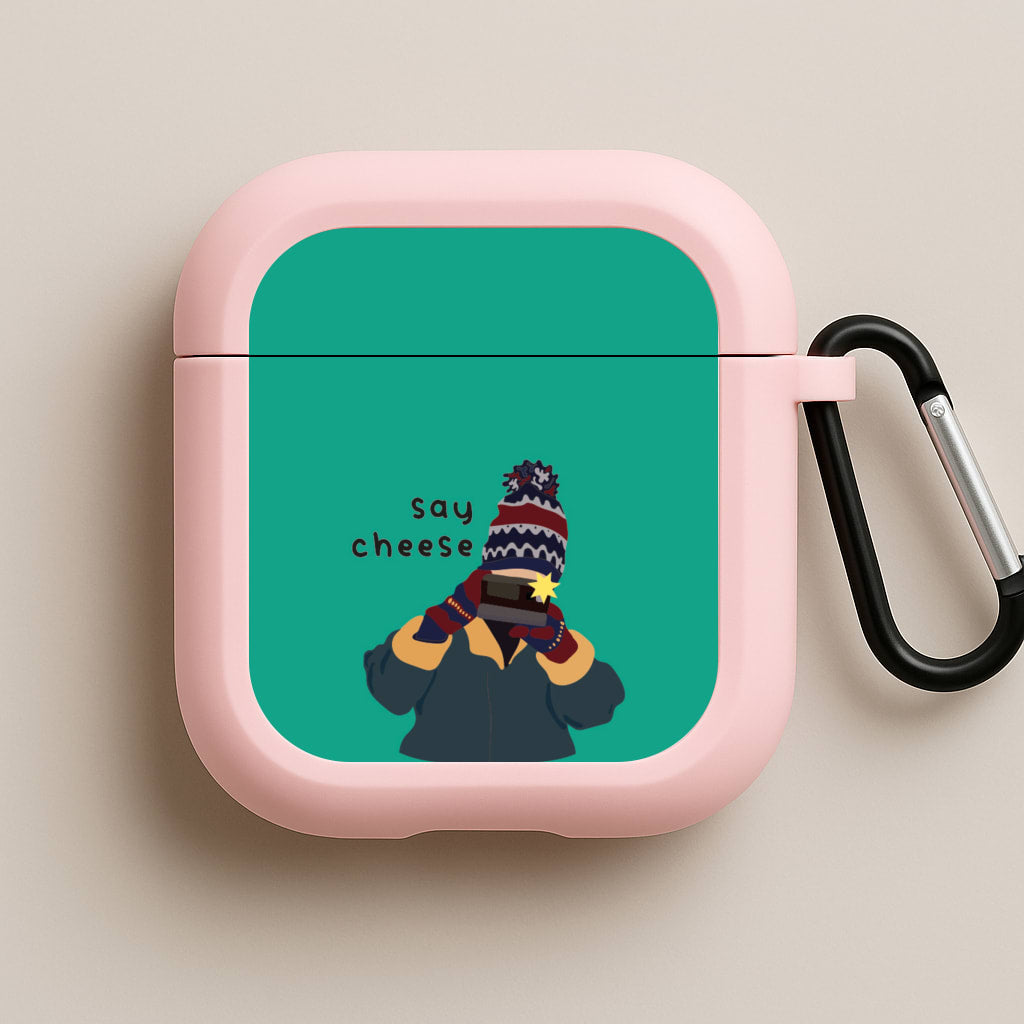 Say Cheese Pink AirPods Case