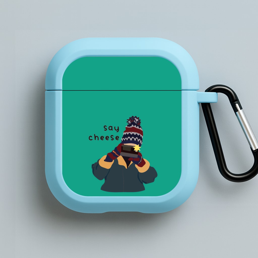 Say Cheese Blue AirPods Case