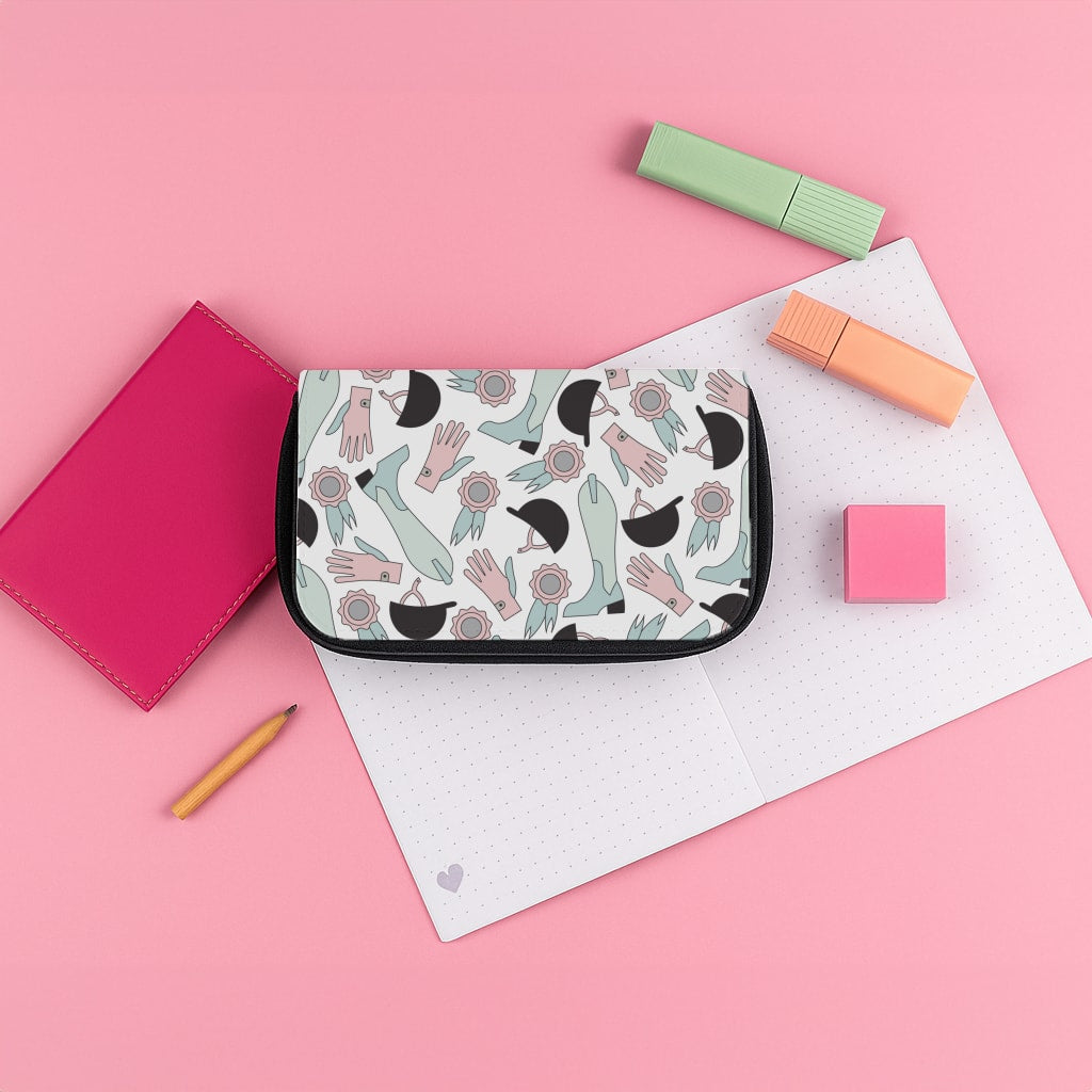 Clothing Patterns - Horses Pencil Case