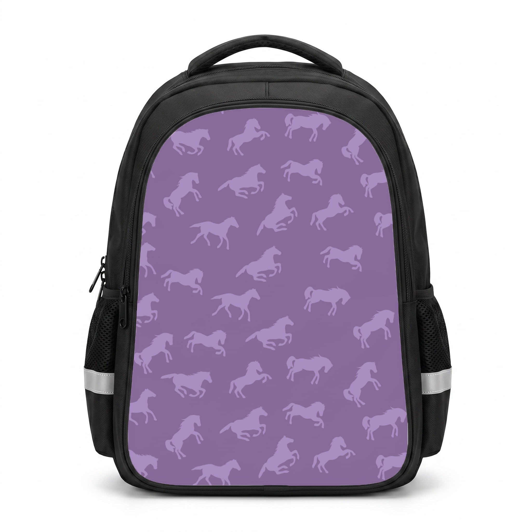 Purple Horse Pattern - Horses Backpack