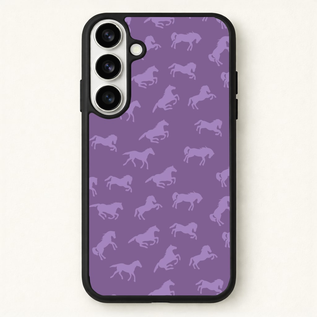Purple Horse Pattern - Horses Phone Case for Galaxy S26