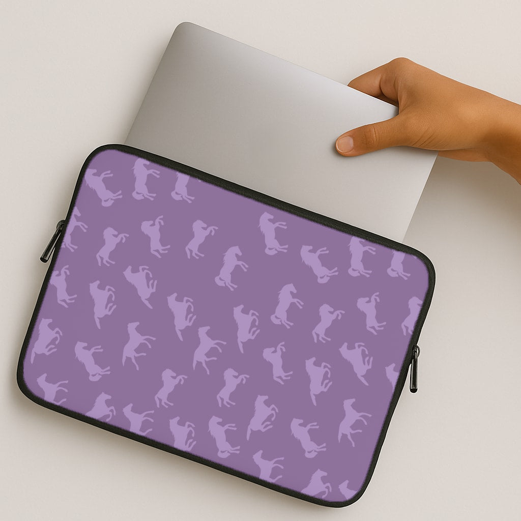 Purple Horse Pattern - Horses MacBook Case