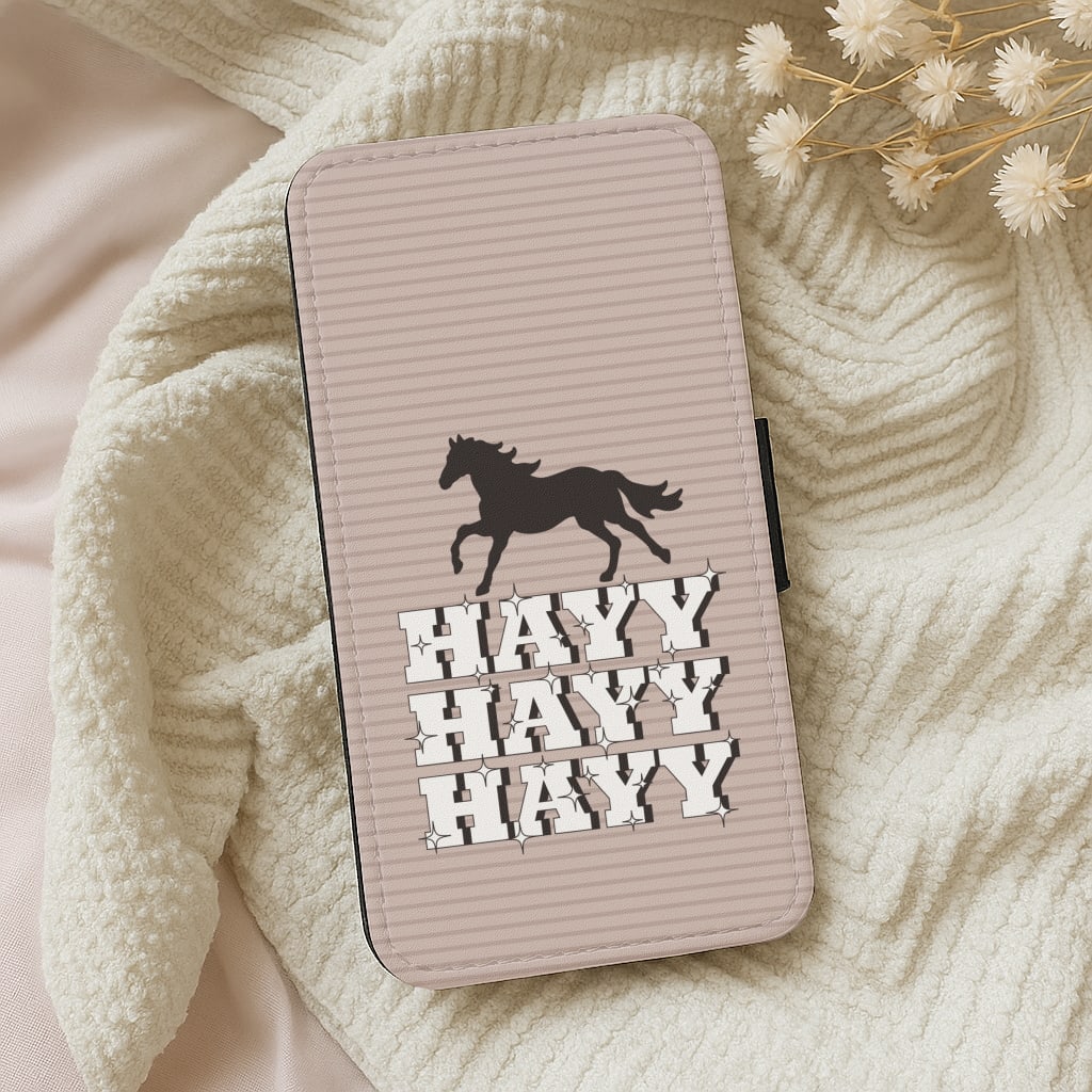 Hayy Hayy Hayy - Horses Wallet Phone Case
