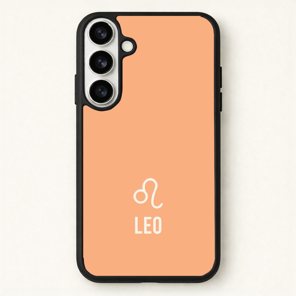 Leo Pastel Zodiac Phone Case for Galaxy S26 Plus