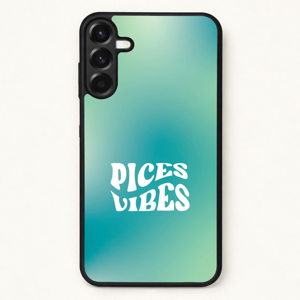 Pices Vibes Gradient Zodiac Phone Case for Galaxy A57