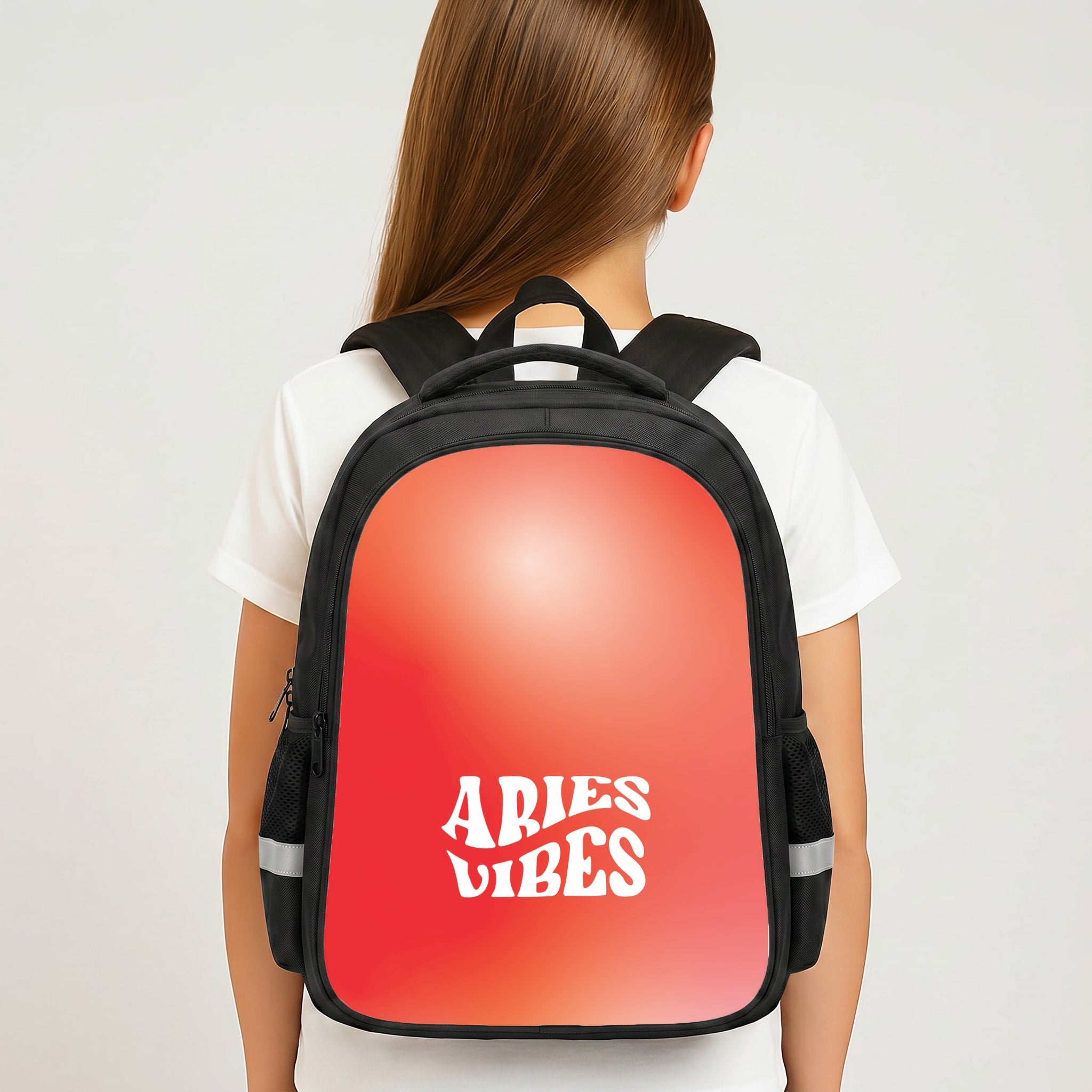Aries Vibes Gradient Zodiac Backpack
